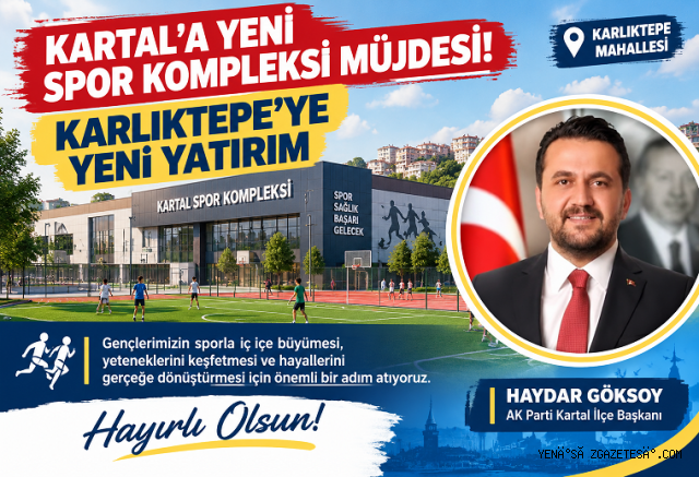 KARTAL’A YENİ SPOR KOMPLEKSİ MÜJDESİ