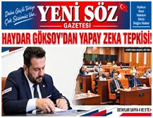 HAYDAR GÖKSOY'DAN YAPAY ZEKA TEPKİSİ 