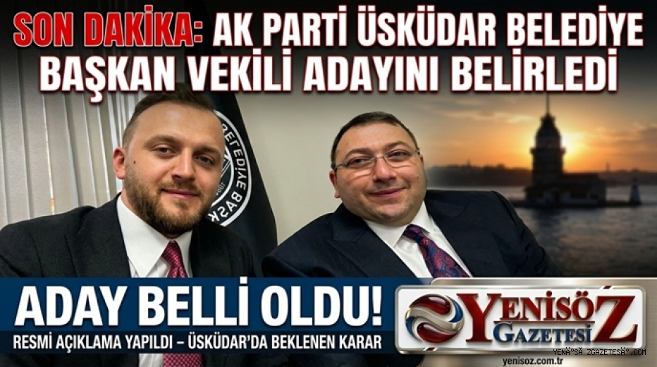 YENİ BAŞKAN VEKİLİ ADAY İSMİ BELLİ OLDU