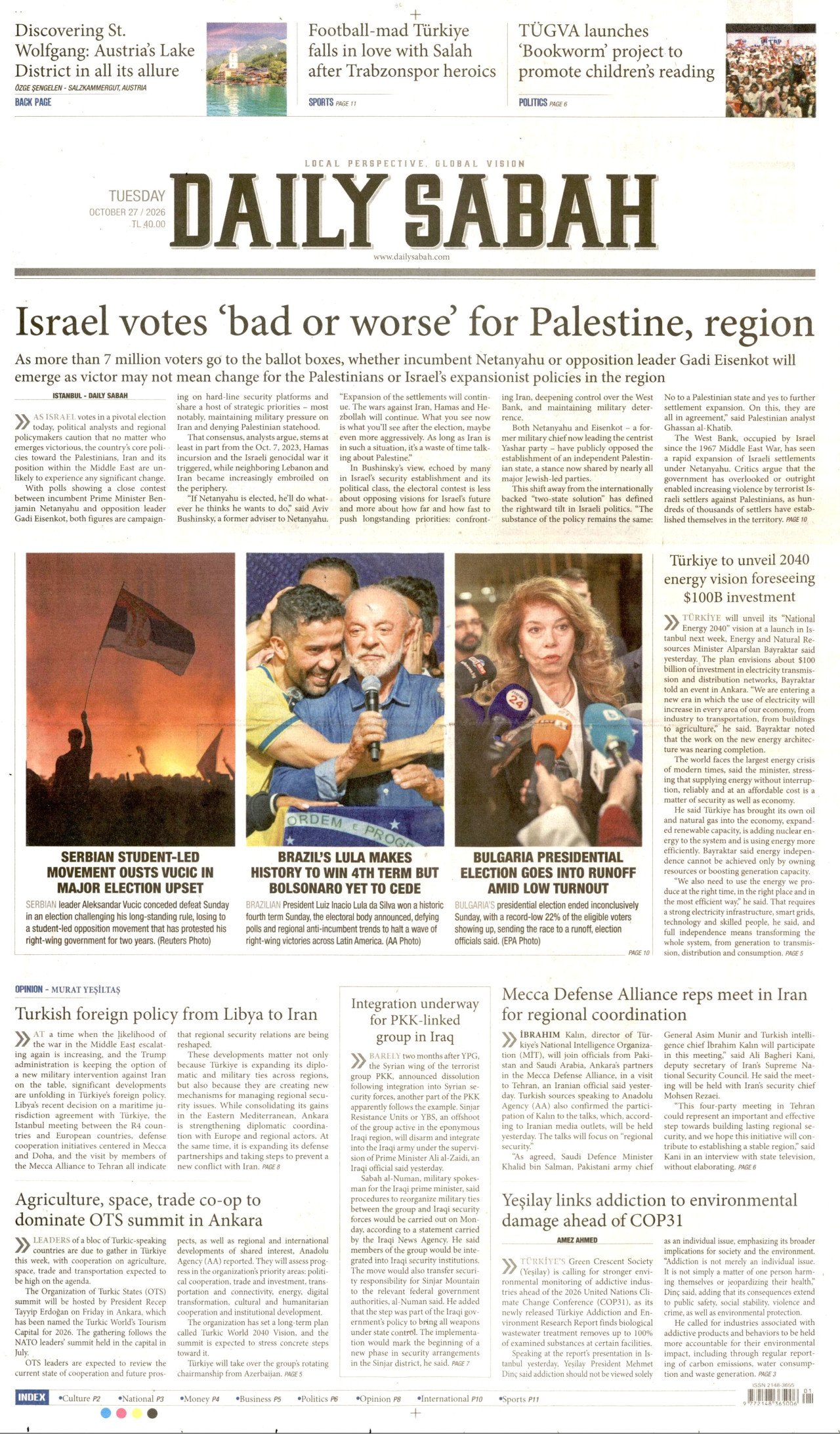 Daily Sabah Gazetesi gazetesi manşeti